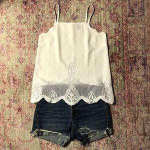 ASOS White Summer Picnic Tank